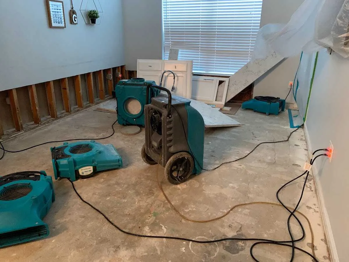 Dehumidifier in flood-cut room for Water Extraction & Removal in Cape Canaveral